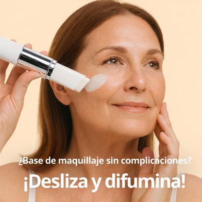 Base de maquillaje 2 en 1 con brocha integrada